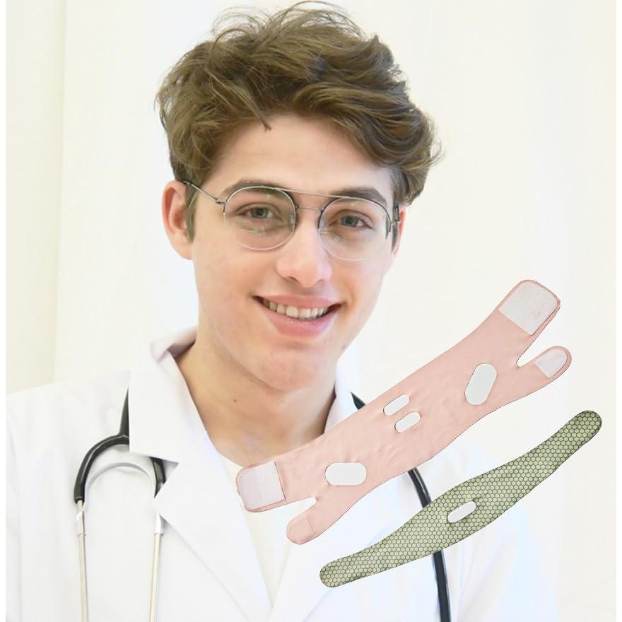 Cinta de levantamiento facial INCANDESCO en V Rosa