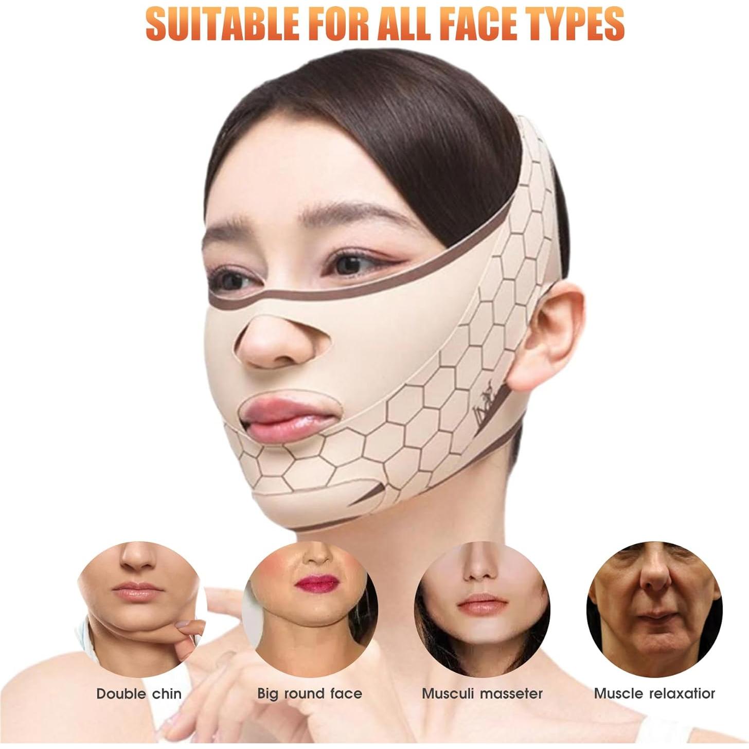 Mascarilla V Line Kanuoc Ajustable para Barbilla y Mejillas