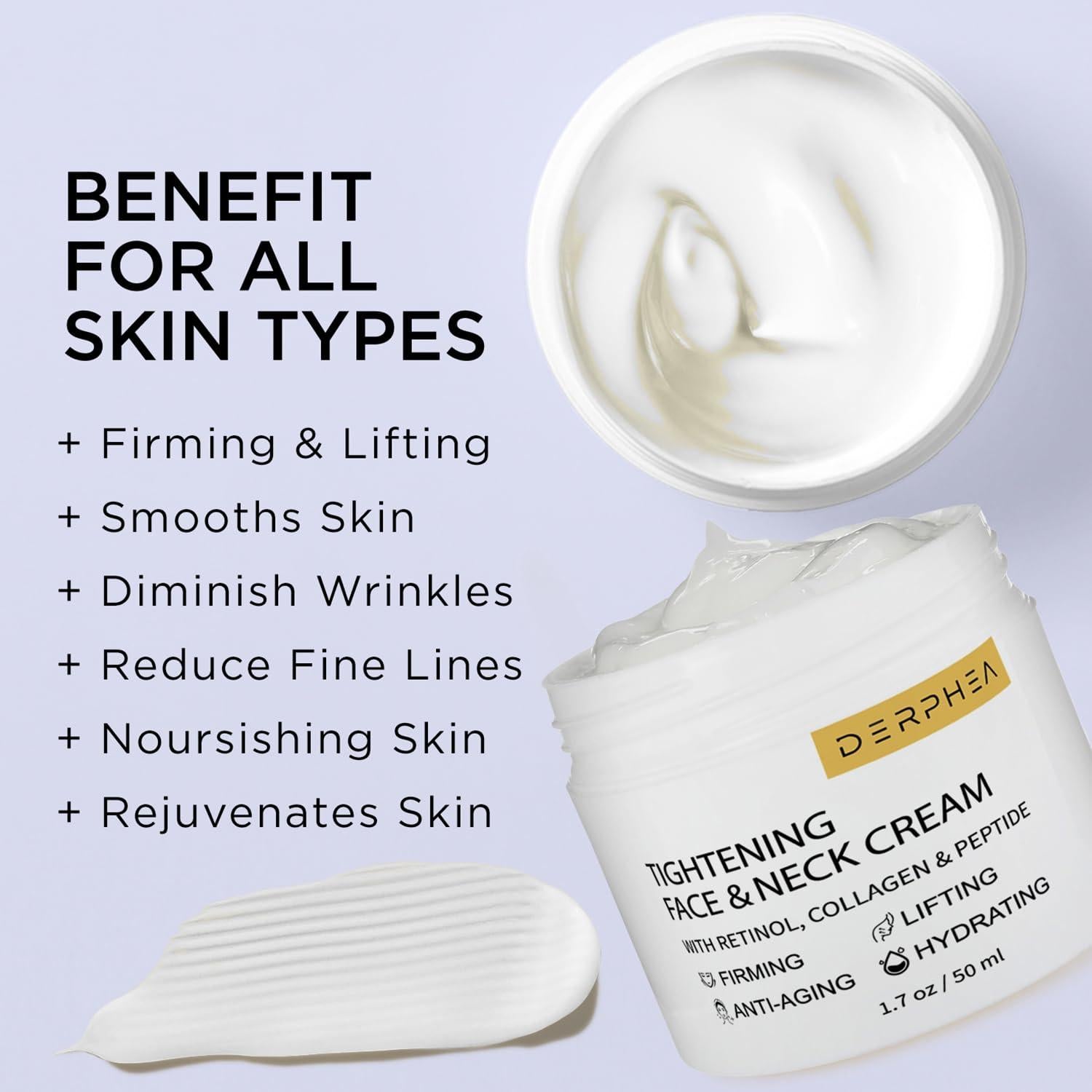 Crema Reafirmante DERPHEA para Cuello y Cara 48 g