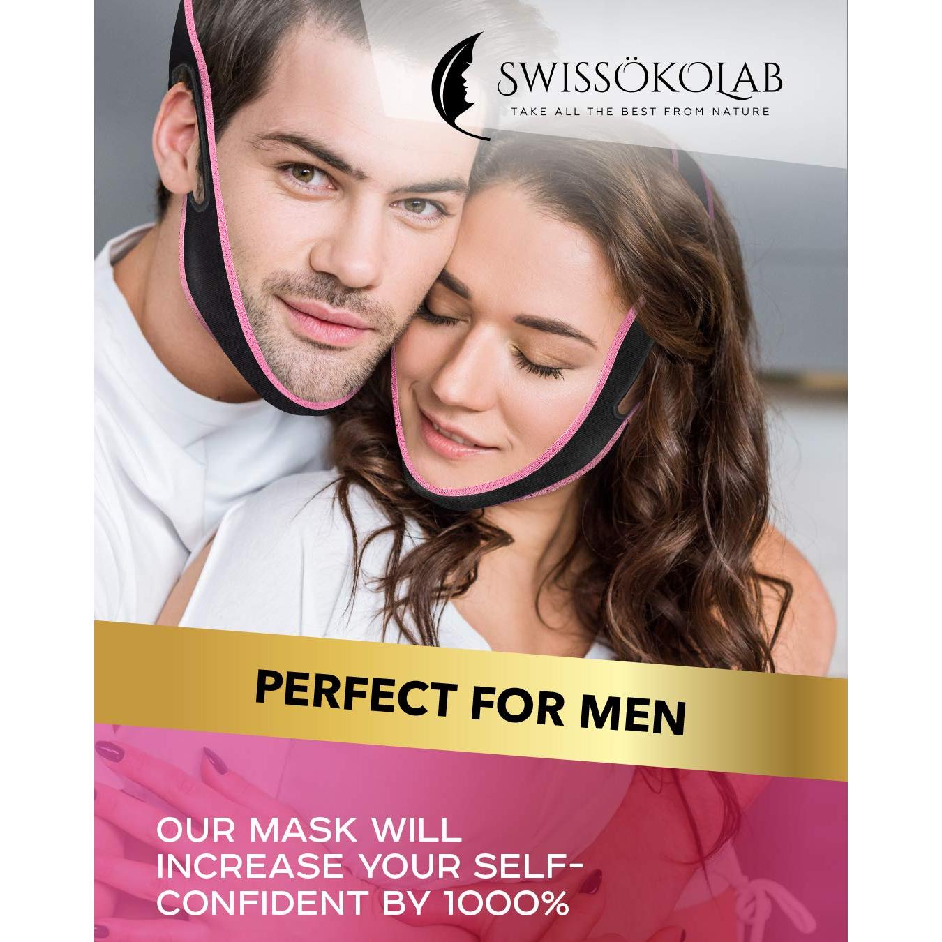 Cinta Reutilizable Reductora de Doble Papada V Line SWISSOKOLAB