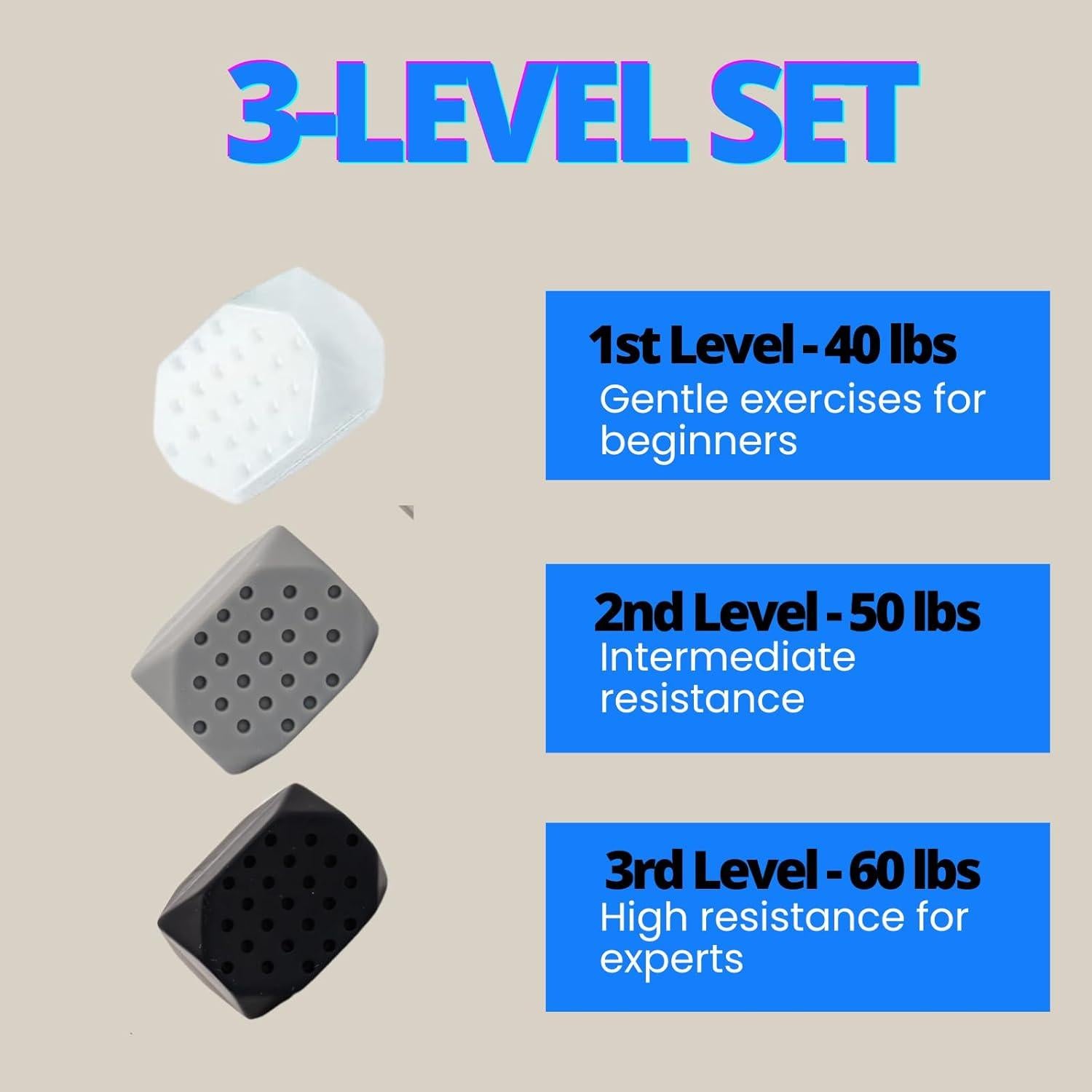 Ejercitador de Mandíbula NuFit Nutrition - 3 Niveles Resistencia