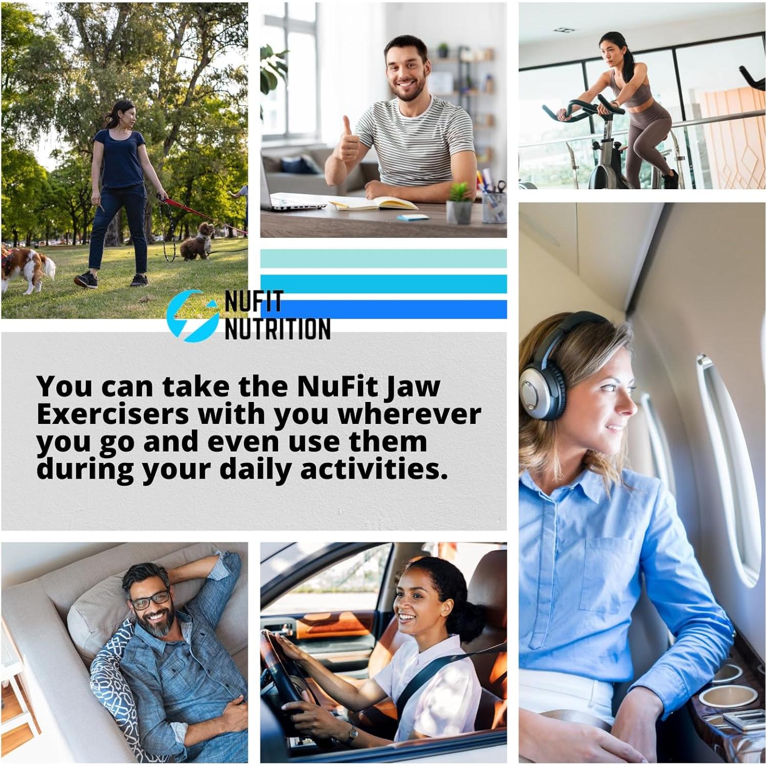 Ejercitador de Mandíbula NuFit Nutrition - 3 Niveles Resistencia