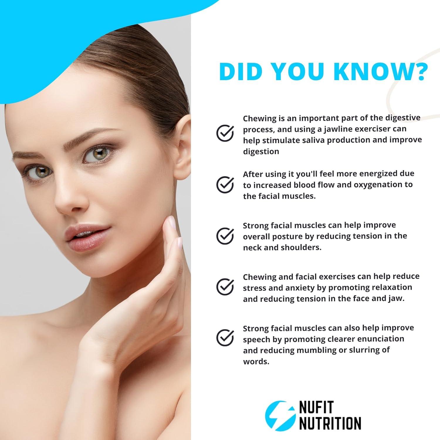 Ejercitador de Mandíbula NuFit Nutrition - 3 Niveles Resistencia