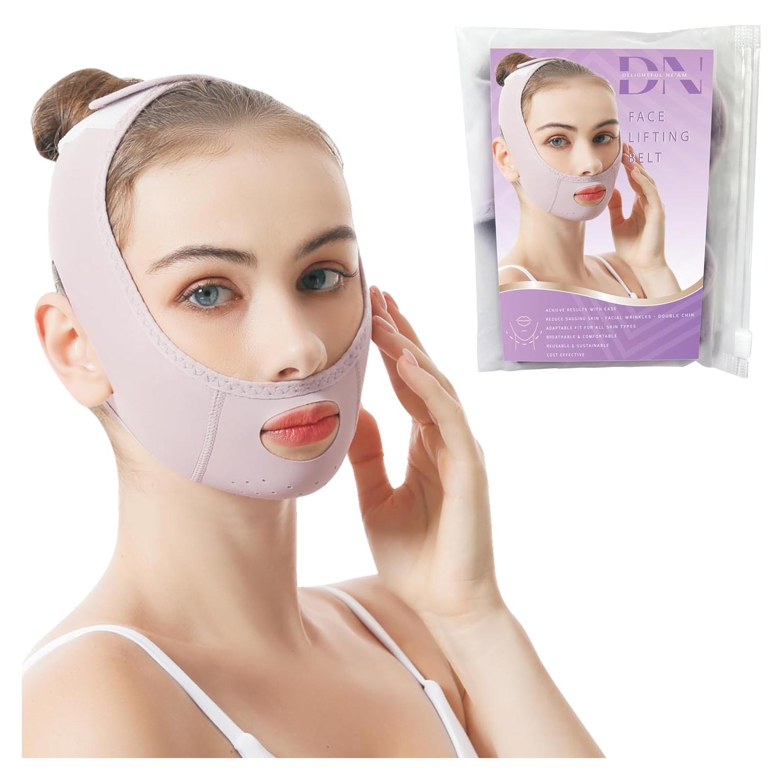Máscara Levantamiento V DN Delightful Ne'am para Doble Mentón