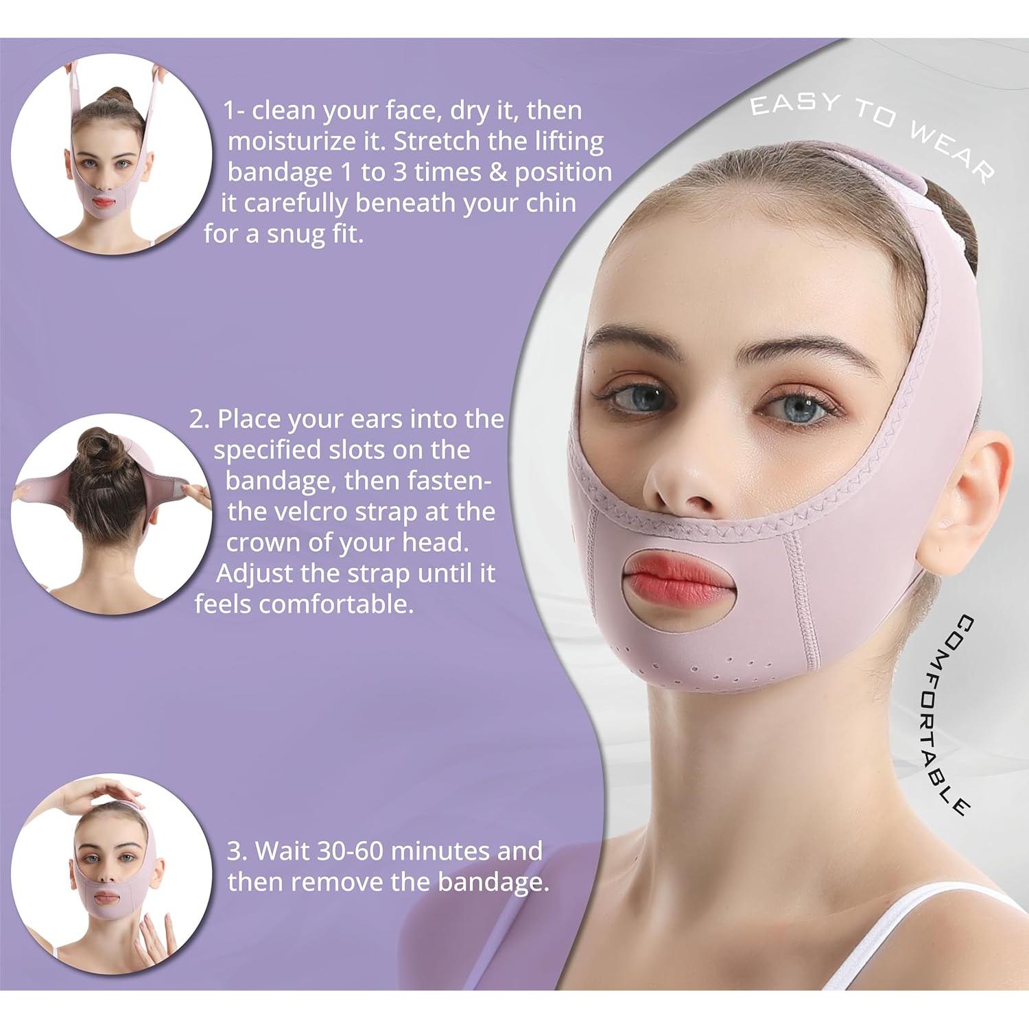 Máscara Levantamiento V DN Delightful Ne'am para Doble Mentón