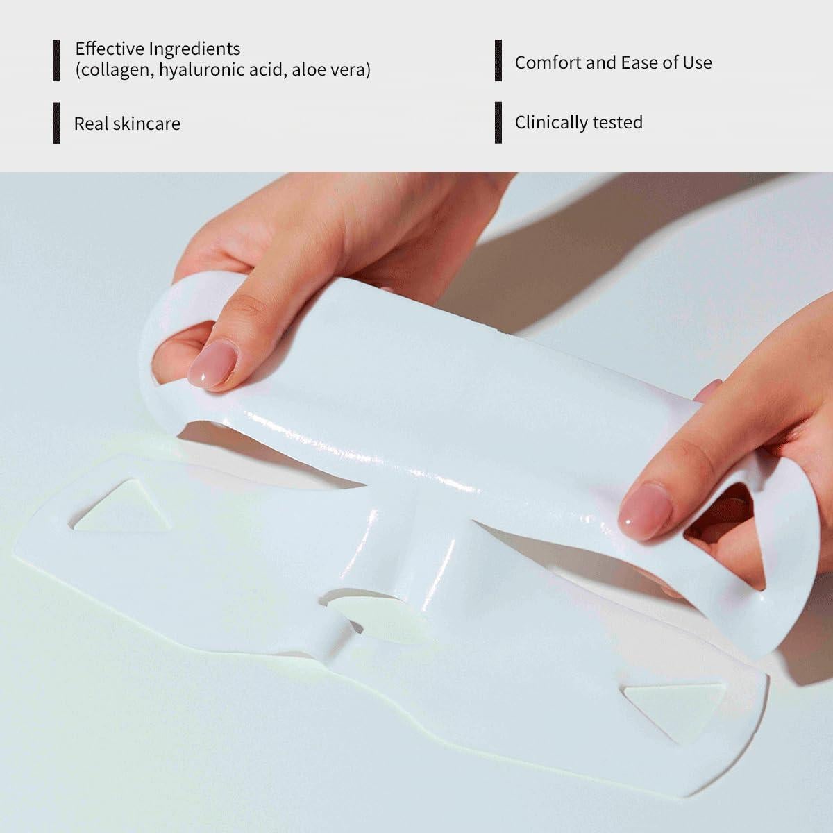 Máscara Rejuvenecedora Doble V Avajar | Hidrogel Antienvejecimiento