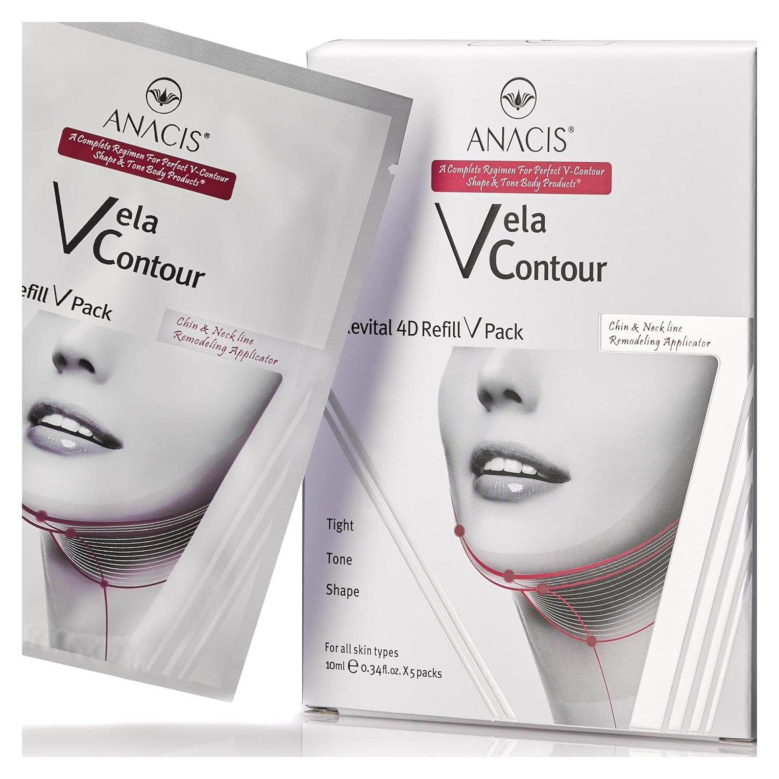 Mascarilla Facial ANACIS V-Line para Doble Barbilla y Cuello