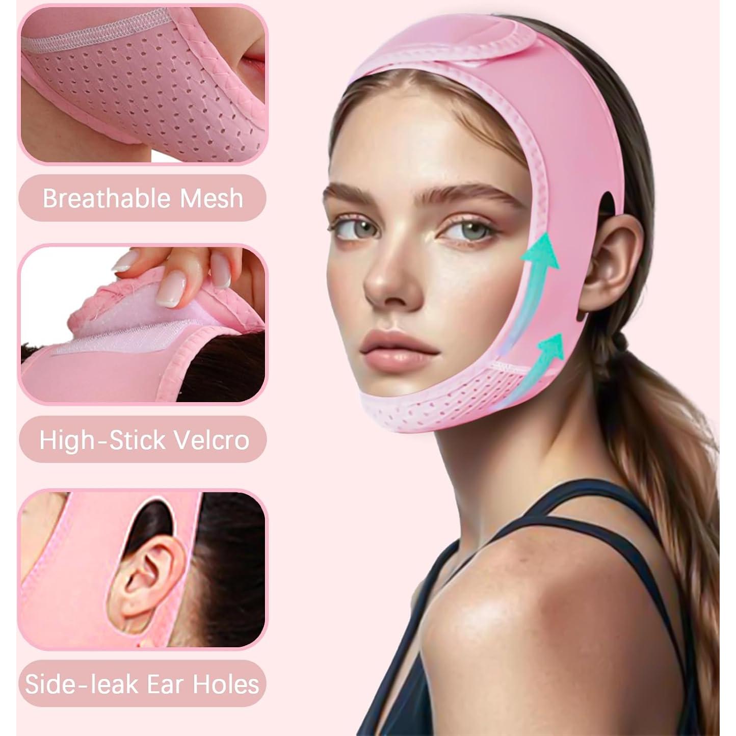 Reductor de Papada Wasungal Máscara Facial Reutilizable Rosa