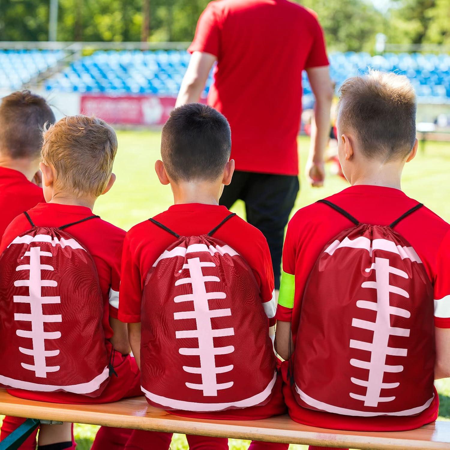 Mochilas de Cierre de Cordón Shappy 6 Pcs Fútbol 43x33 cm