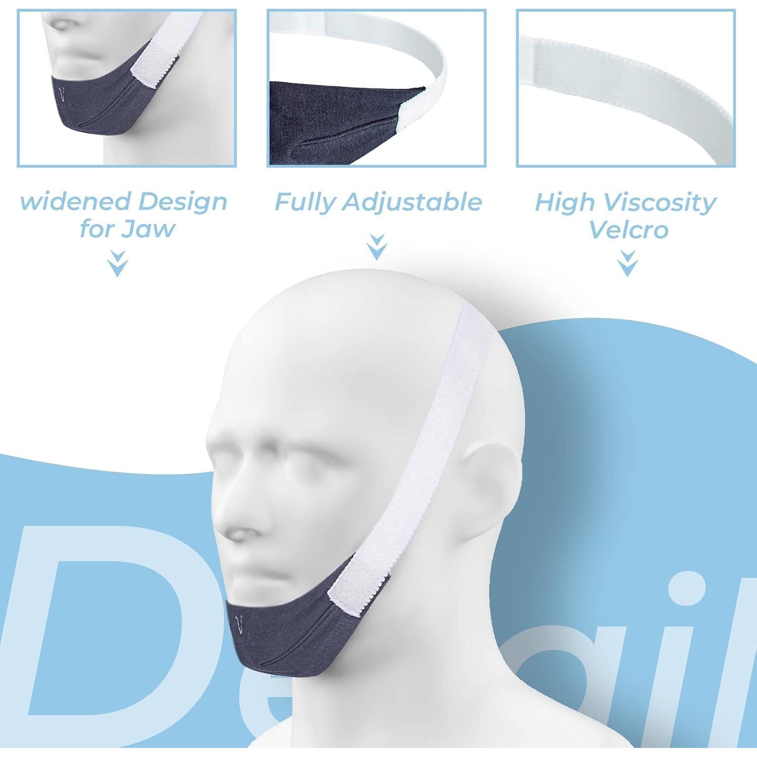 Correa de Barbilla Ajustable SyunsXoon para Ronquidos (2 Pz)