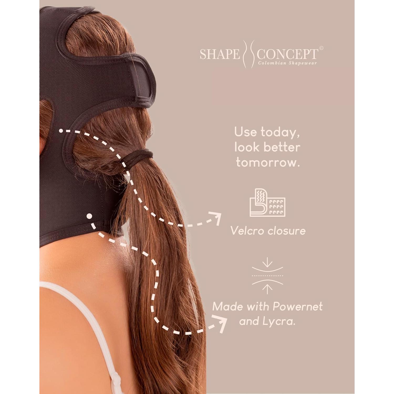 Banda de Compresión para Mentón Shape Concept Negra Mediana