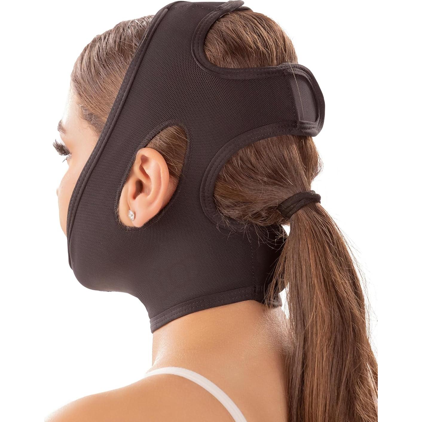 Banda de Compresión para Mentón Shape Concept Negra Mediana