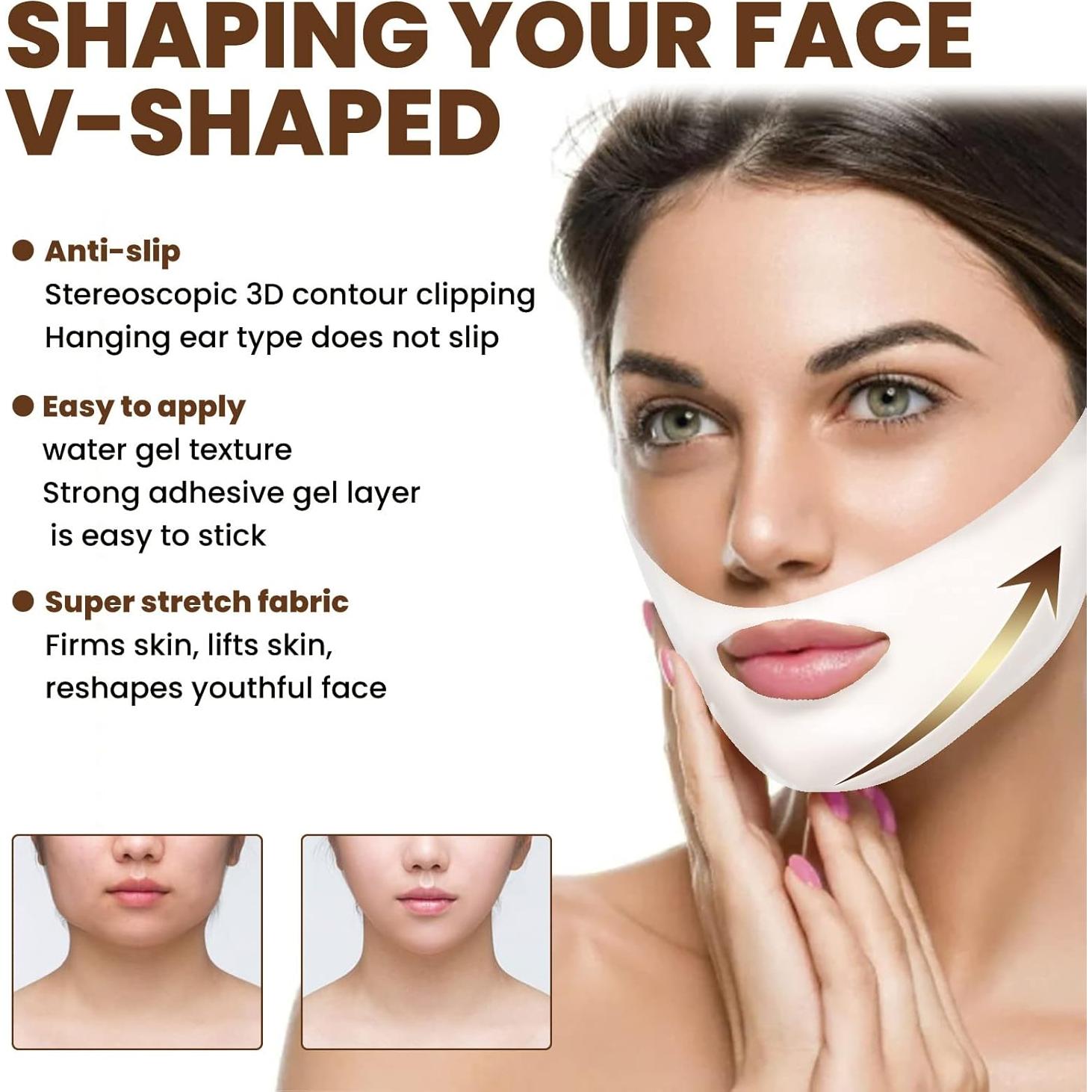 Mascarilla V Line Lifting Felico - 5 Piezas Hidrogel Colágeno