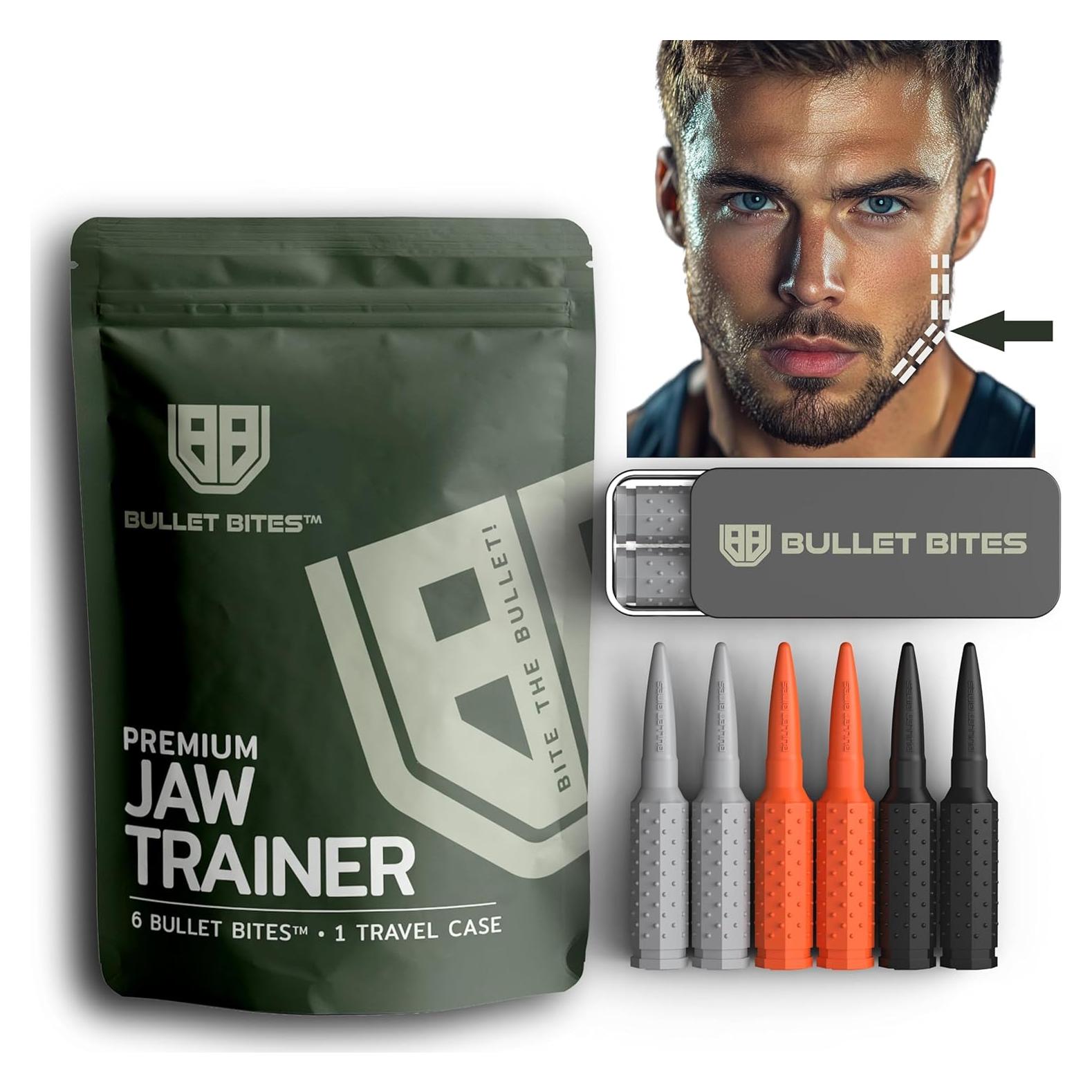 Ejercitador de Mandíbula BULLET BITES - Kit de Inicio 6 Piezas