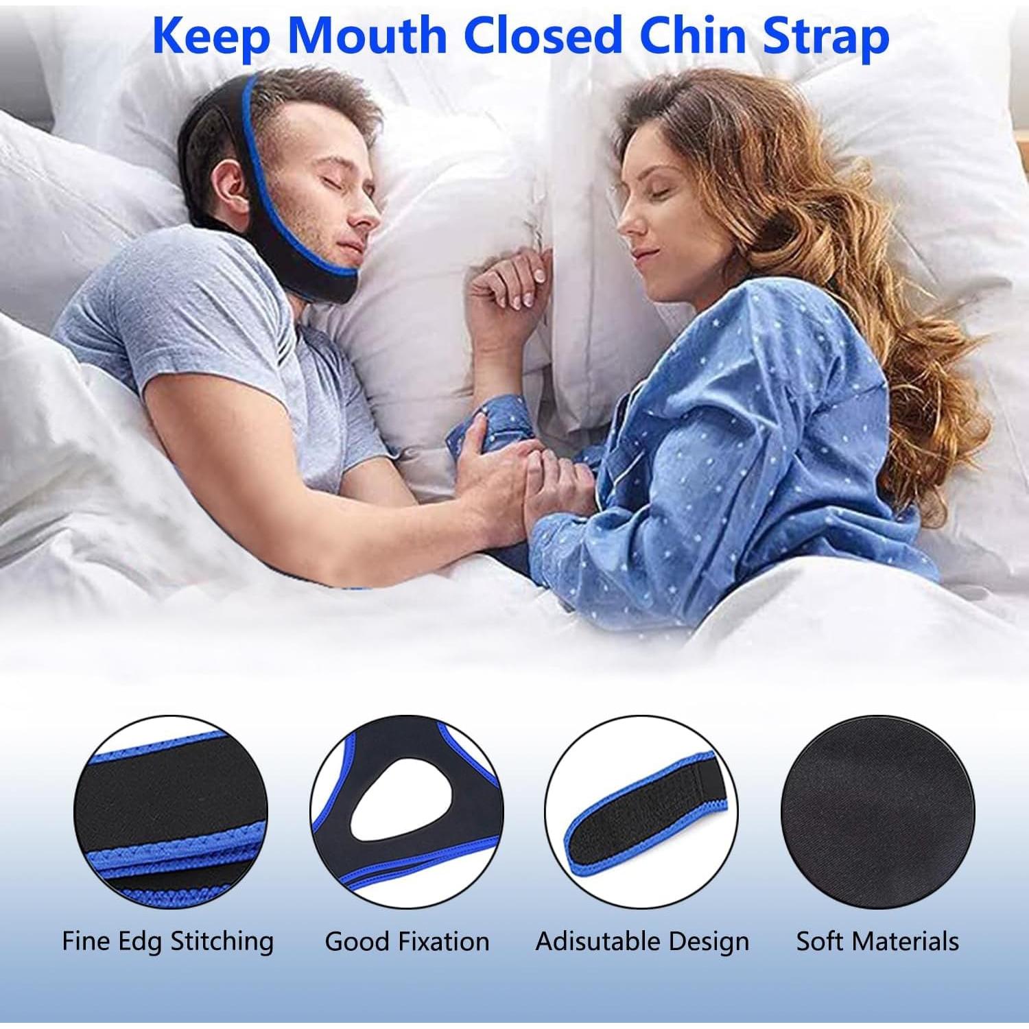 Correa para Barbilla Anti Ronquidos Sviiolnnr Transpirable