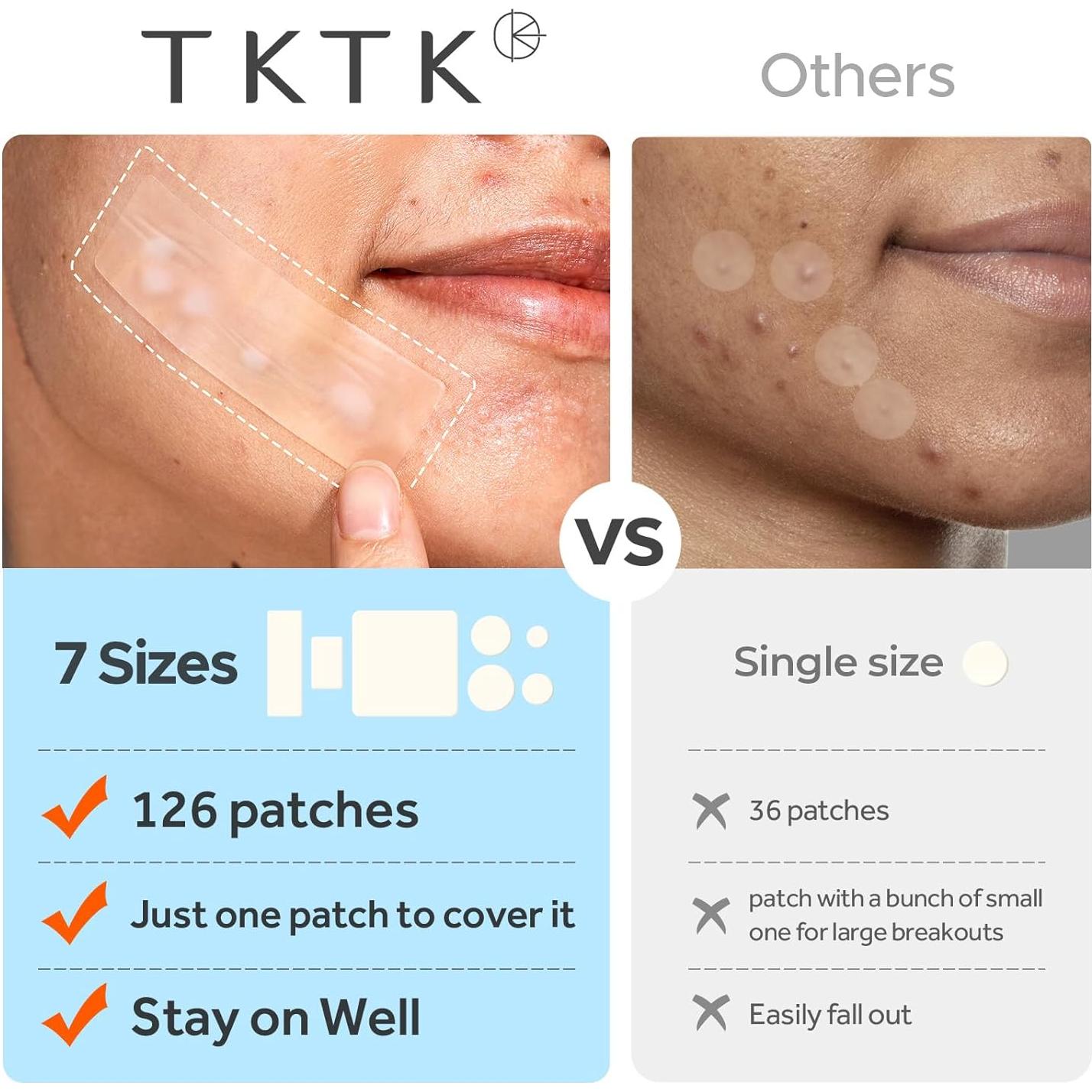 Parche Hidrocoloide TKTK para Granos XL - 126 Parches