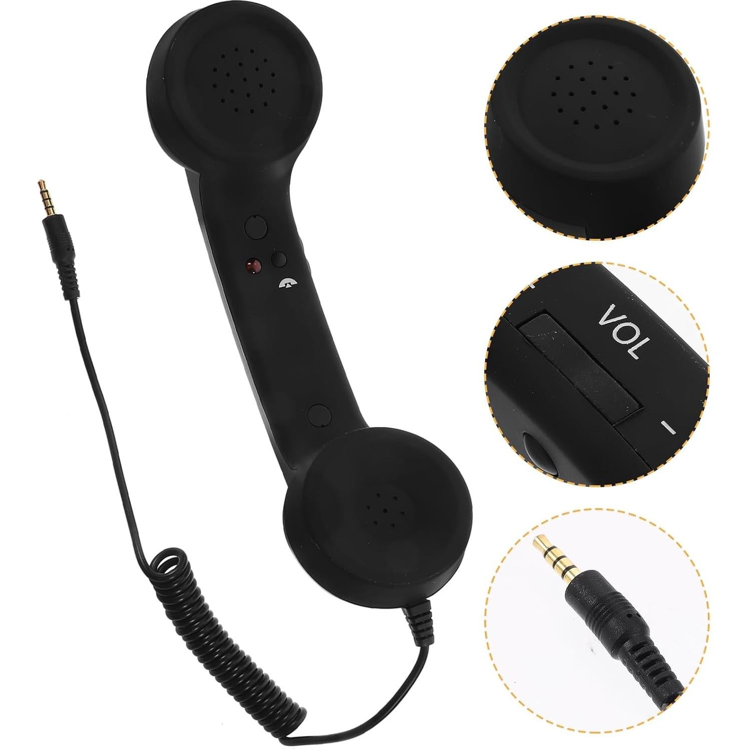 Auriculares Retro DIYEAH con Control de Volumen y Cable