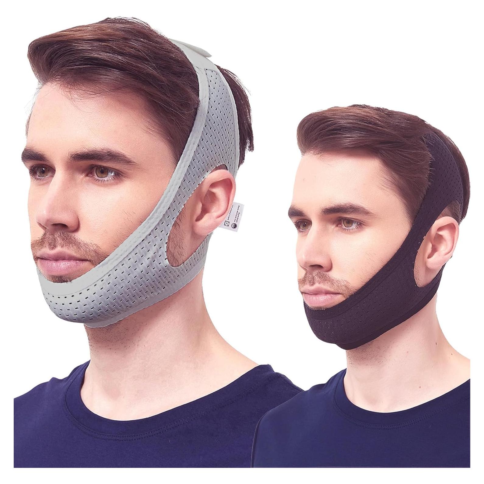 Correa de Barbilla CPAP Yootar Ajustable Anti Ronquidos 2 Pzas