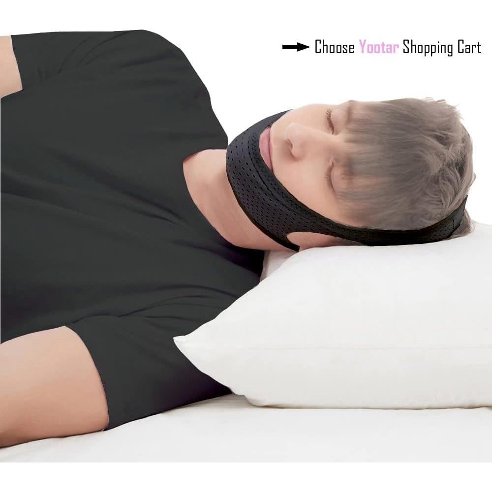 Correa de Barbilla CPAP Yootar Ajustable Anti Ronquidos 2 Pzas