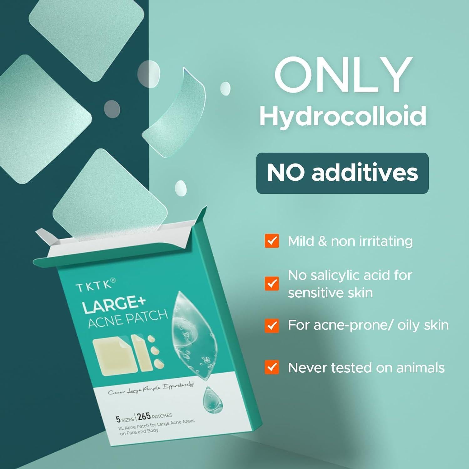 Parche Hidrocoloide XL TKTK 60 mm para Granos y Acné