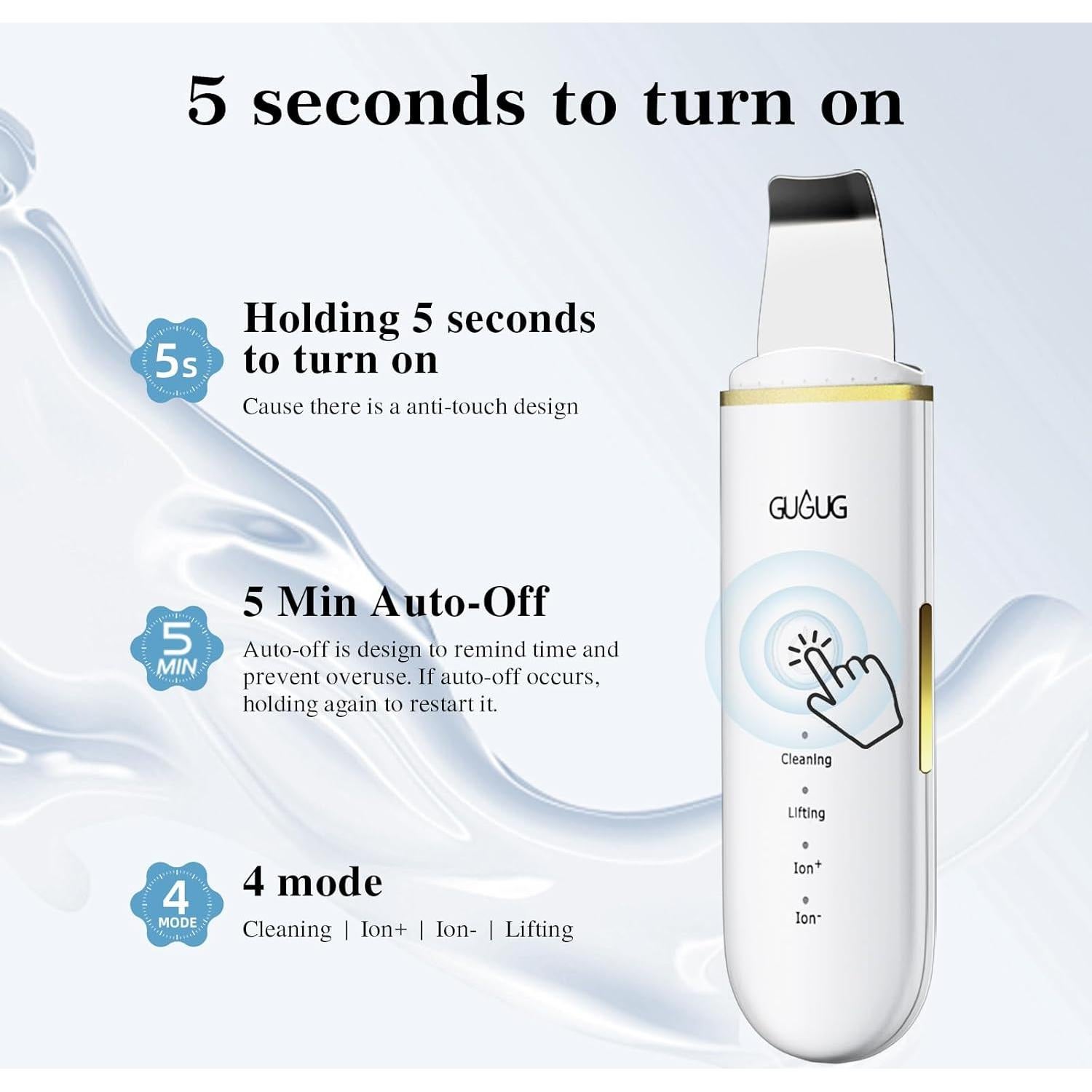 Espátula Facial GUGUG BS-357 Limpiadora de Puntos Negros