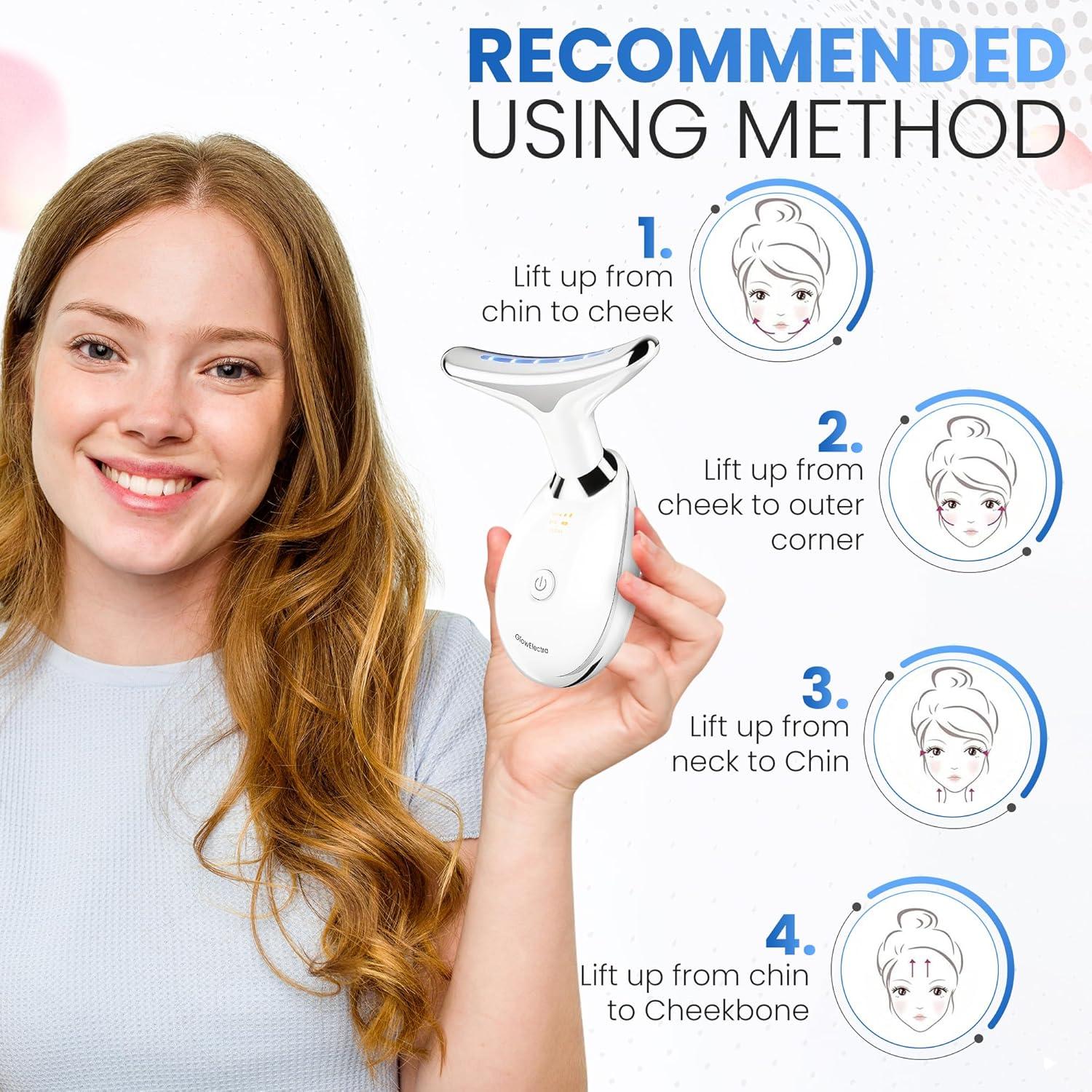 Masajeador Facial 7-en-1 Aiviqin Blanco 3 Modos Compacto