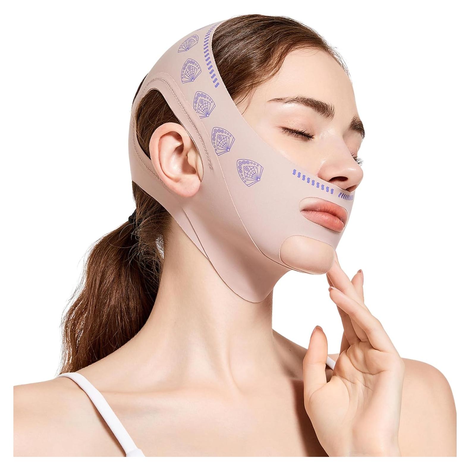 Mascarilla Facial Reutilizable Ljiarui Rosa Antideslizante