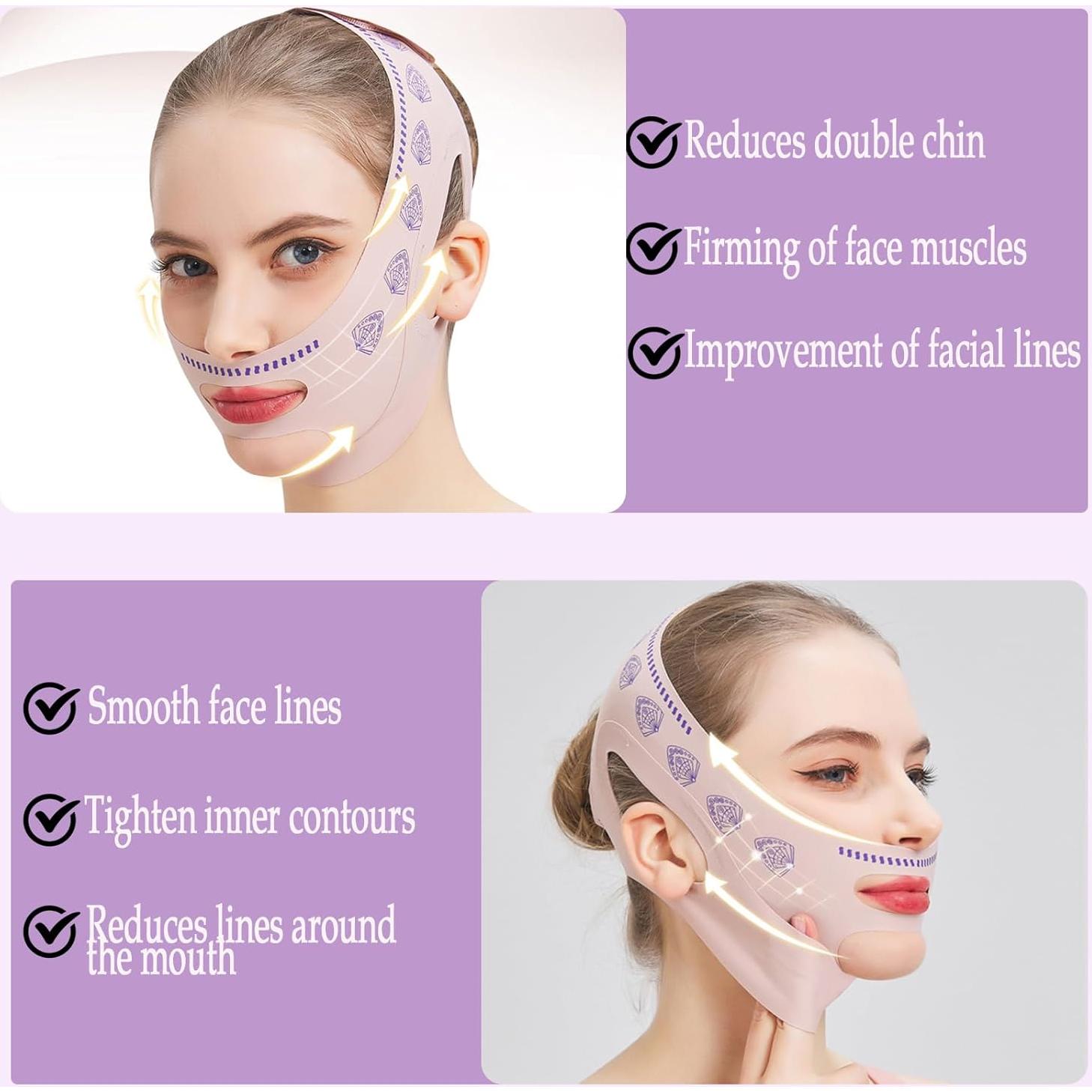 Mascarilla Facial Reutilizable Ljiarui Rosa Antideslizante