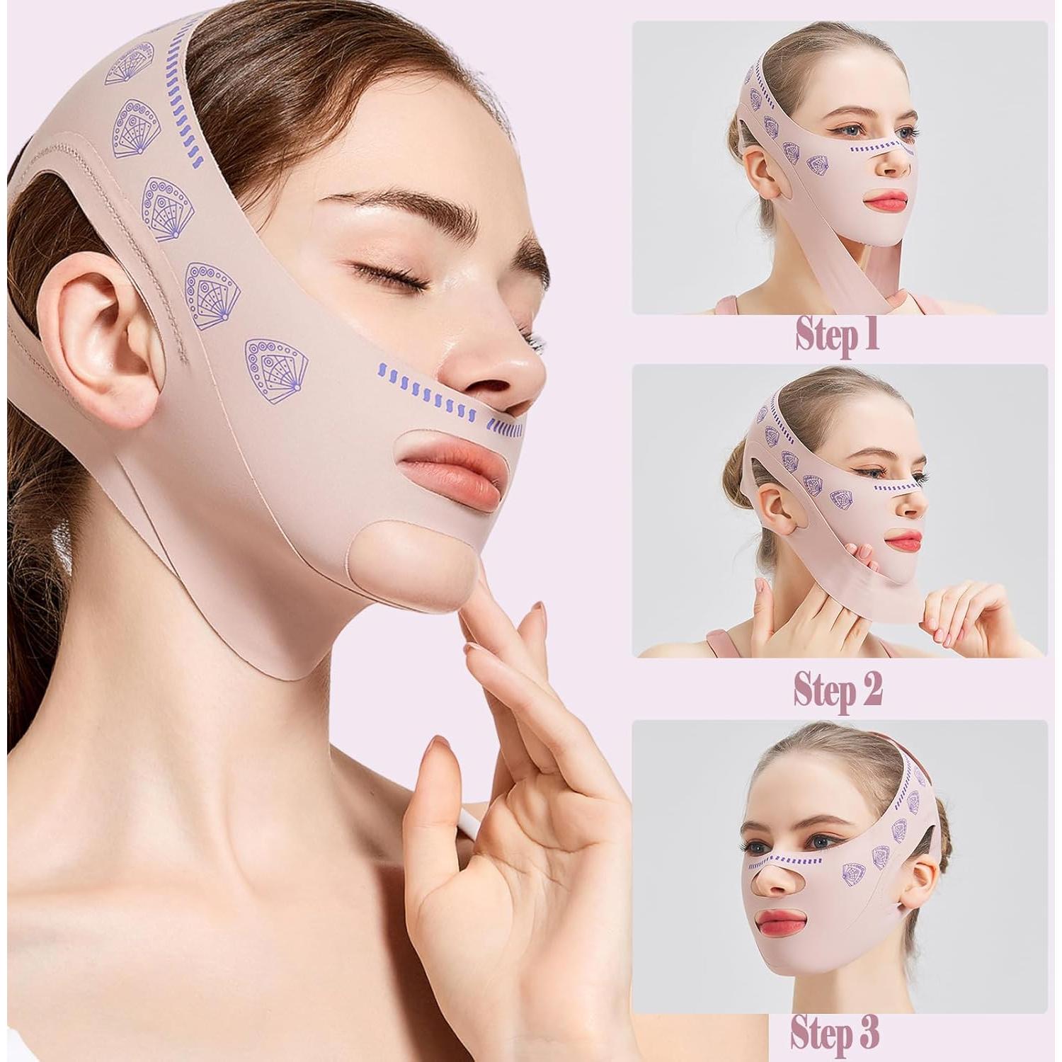 Mascarilla Facial Reutilizable Ljiarui Rosa Antideslizante