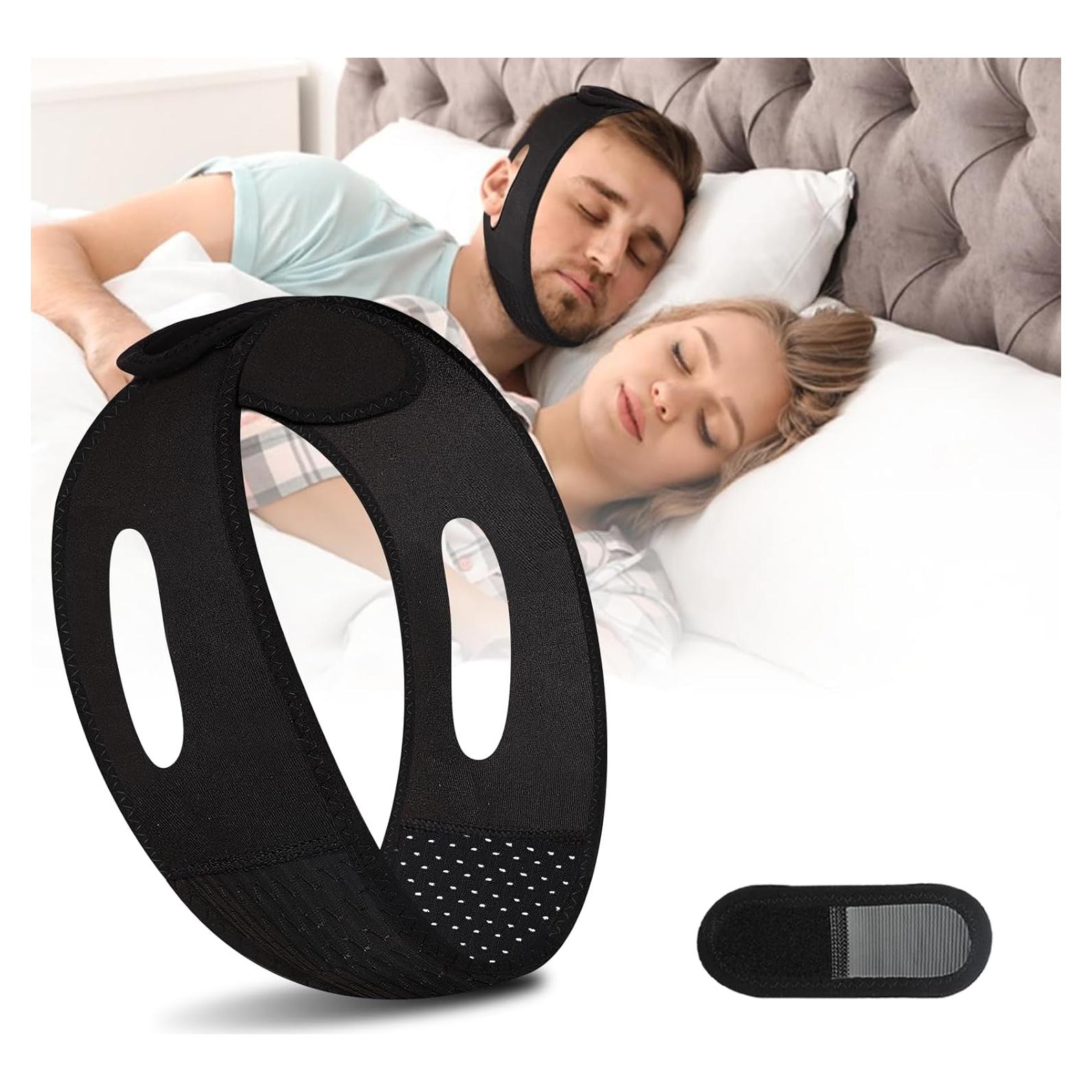 Correa para Barbilla Anti Ronquidos Leyoviz - Ajustable y Transpirable