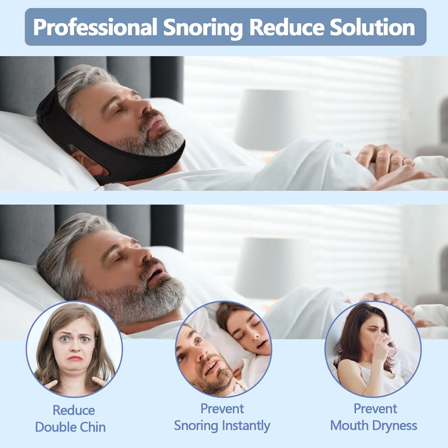 Correa para Barbilla Anti Ronquidos Leyoviz - Ajustable y Transpirable