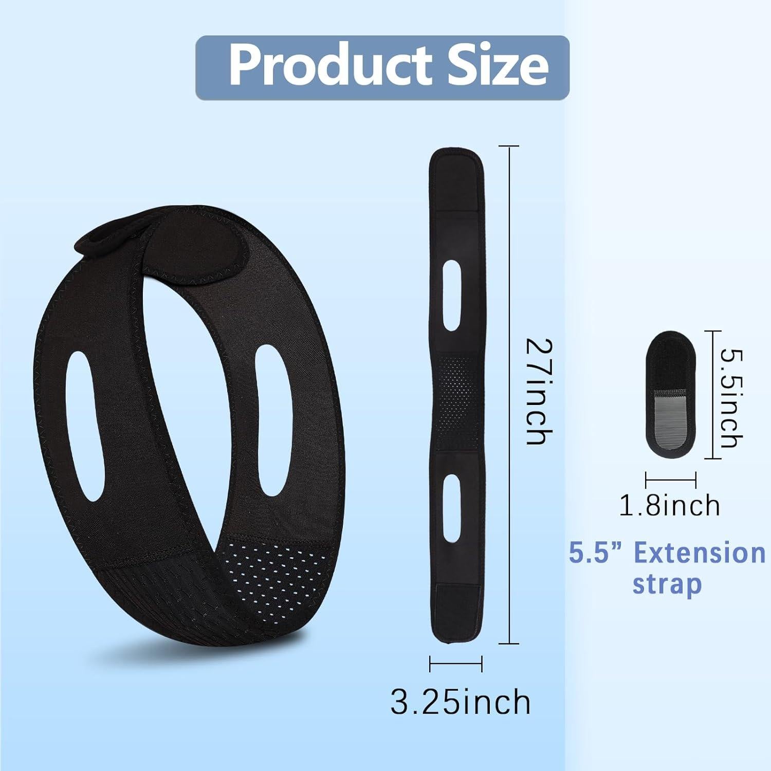 Correa para Barbilla Anti Ronquidos Leyoviz - Ajustable y Transpirable