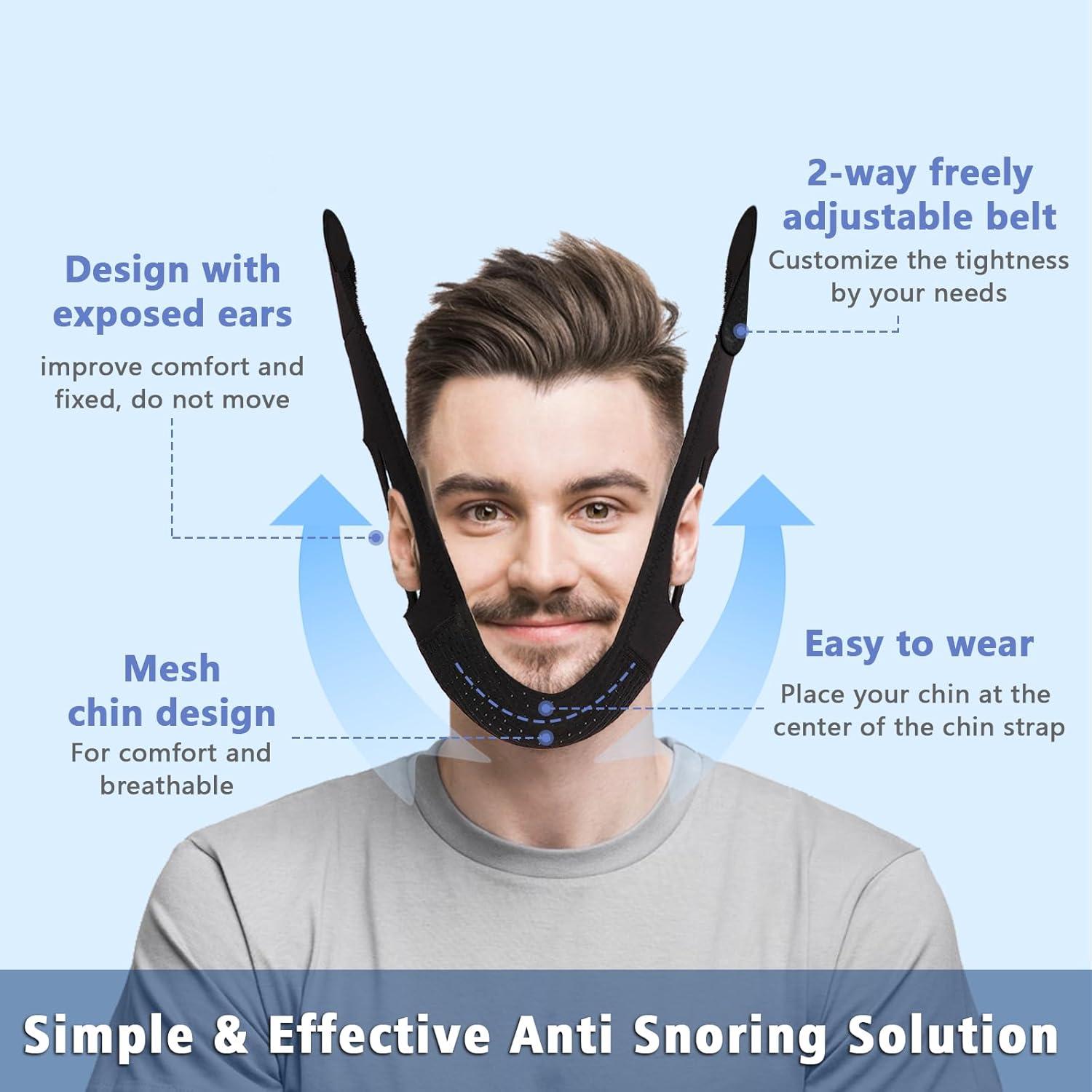 Correa para Barbilla Anti Ronquidos Leyoviz - Ajustable y Transpirable