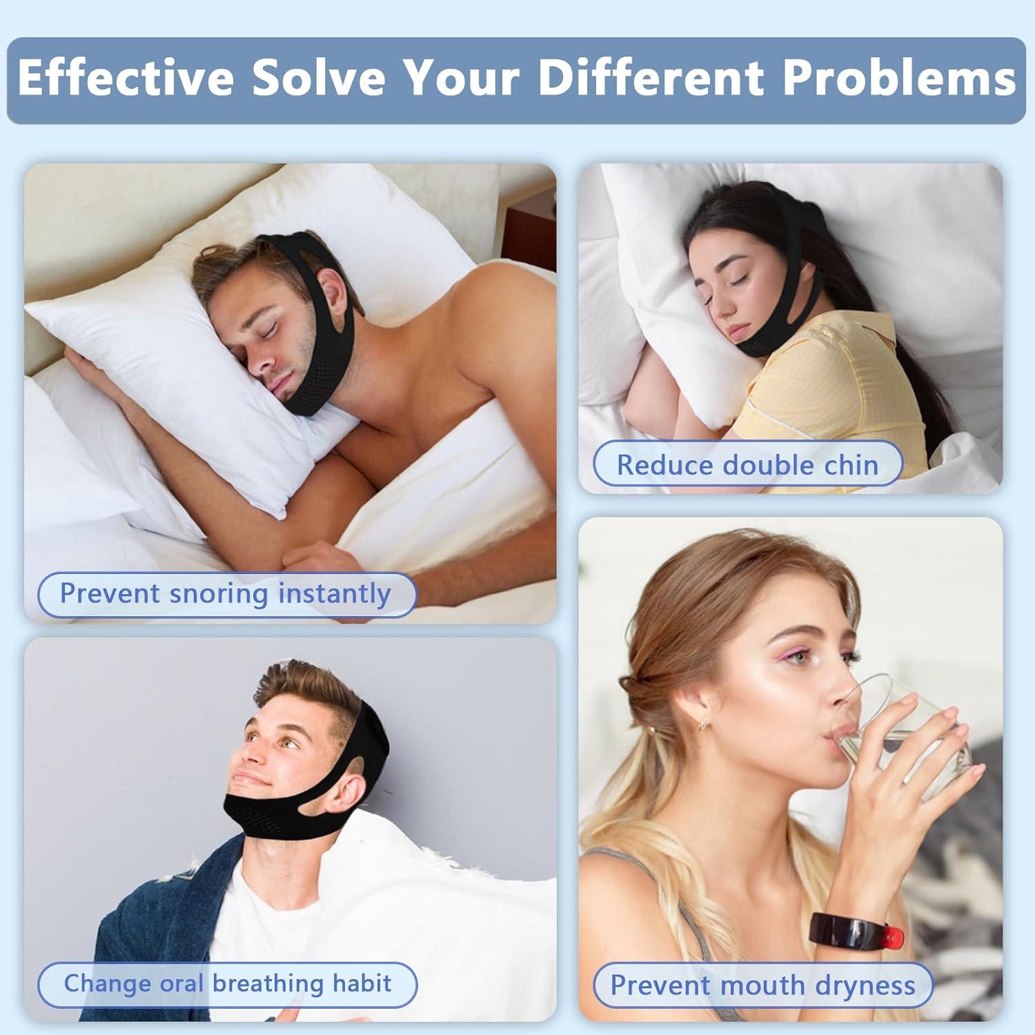 Correa para Barbilla Anti Ronquidos Leyoviz - Ajustable y Transpirable