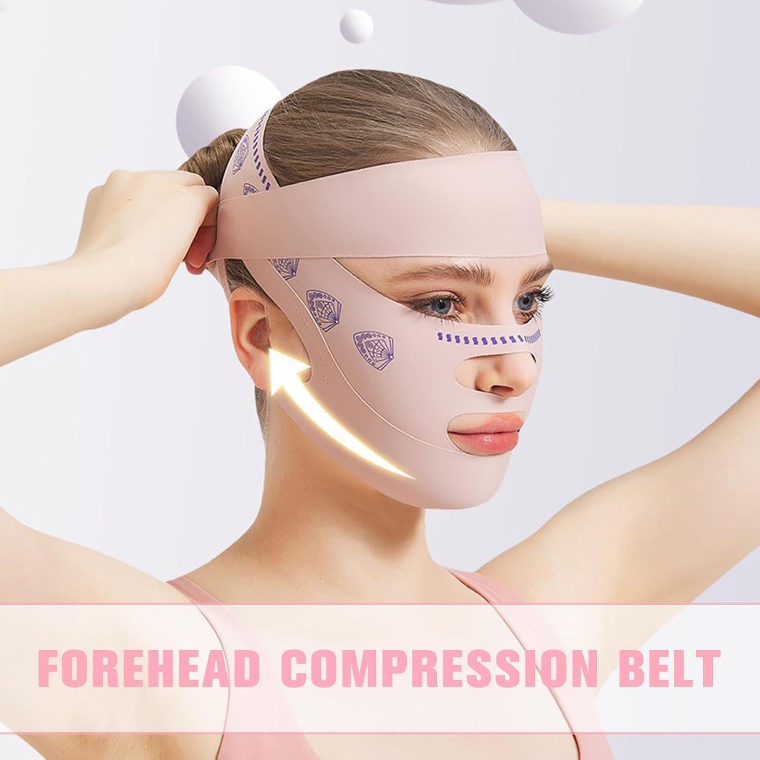 Reductor de Papada Bguzsuro Venda V-adelgazante Transpirable