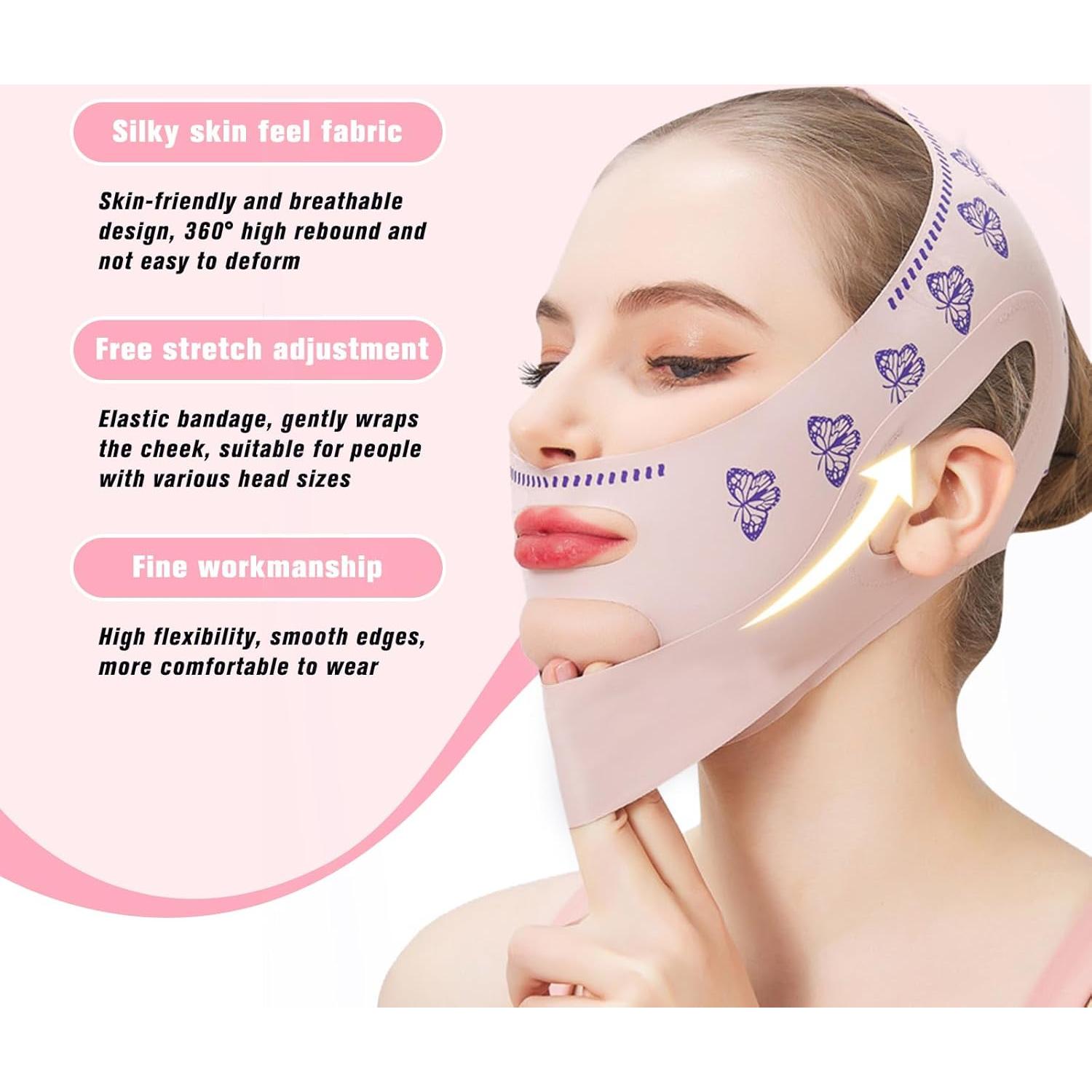 Reductor de Papada Bguzsuro Venda V-adelgazante Transpirable