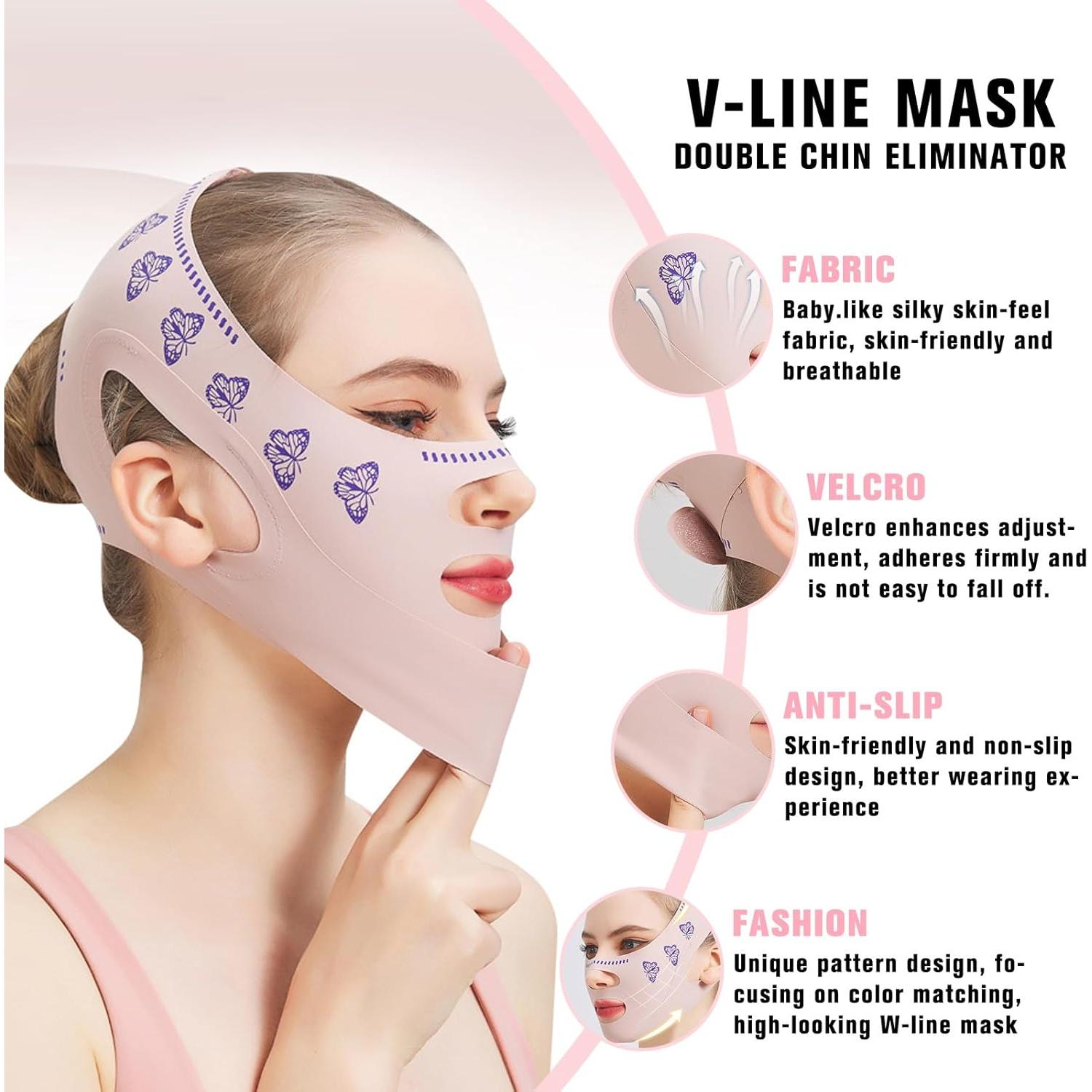 Reductor de Papada Bguzsuro Venda V-adelgazante Transpirable