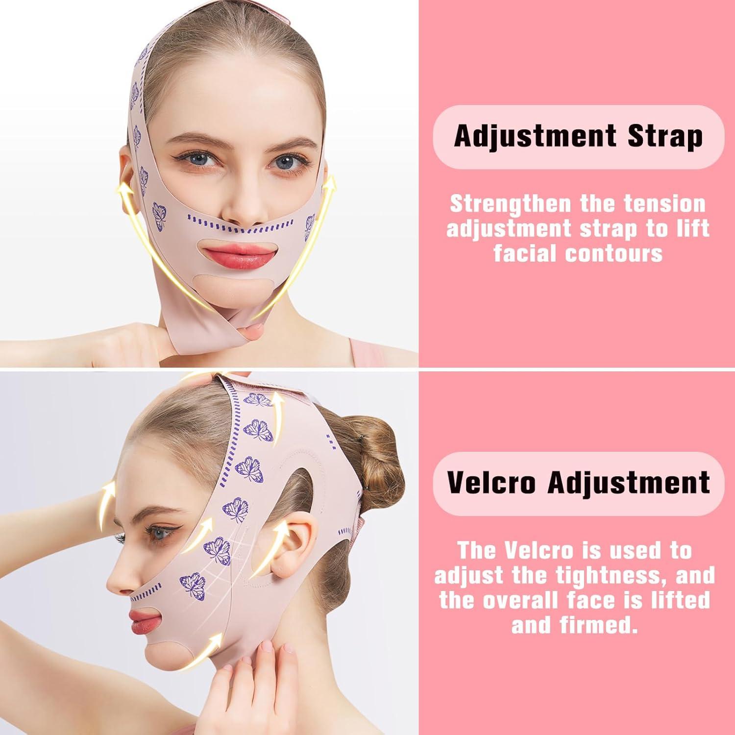 Reductor de Papada Bguzsuro Venda V-adelgazante Transpirable