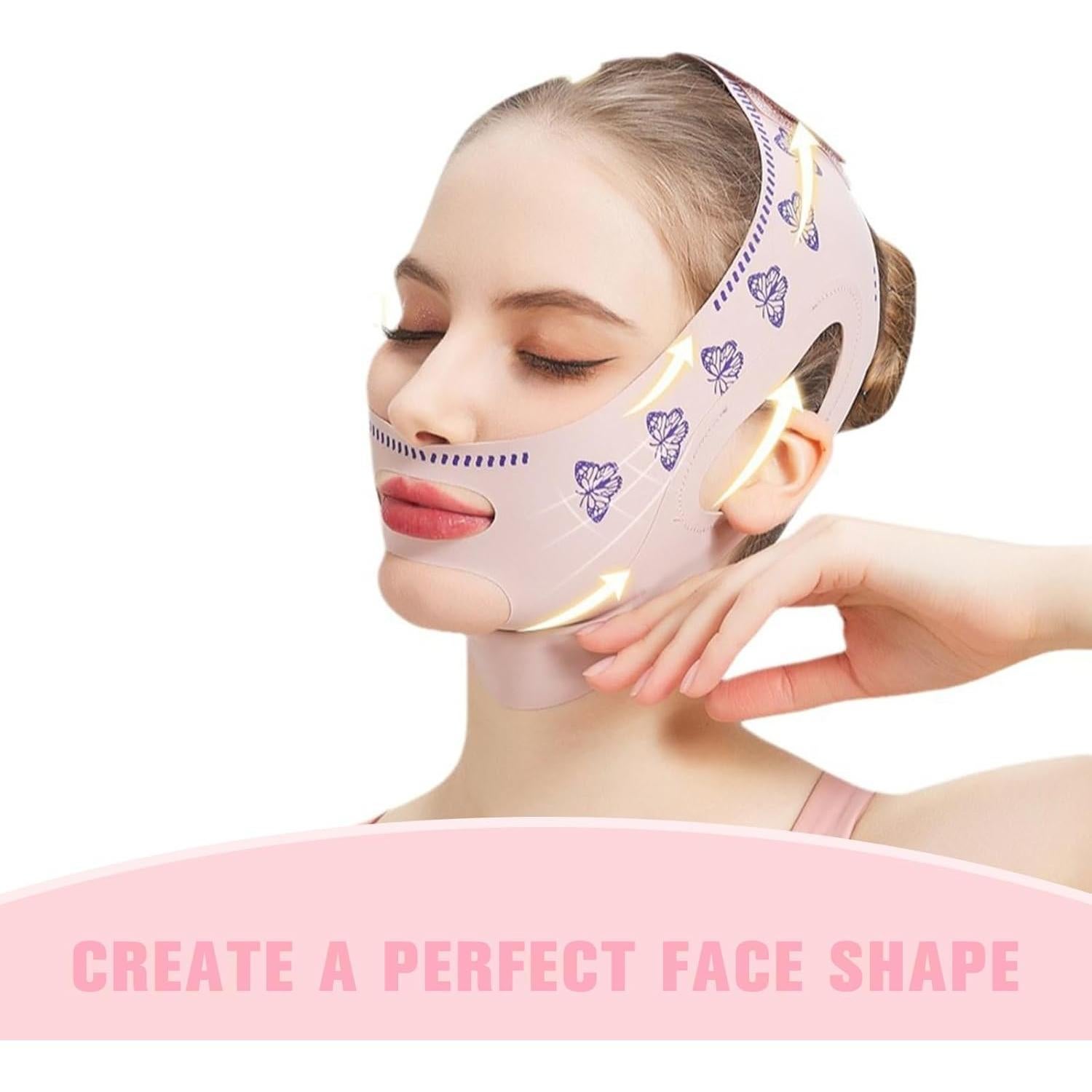 Reductor de Papada Bguzsuro Venda V-adelgazante Transpirable