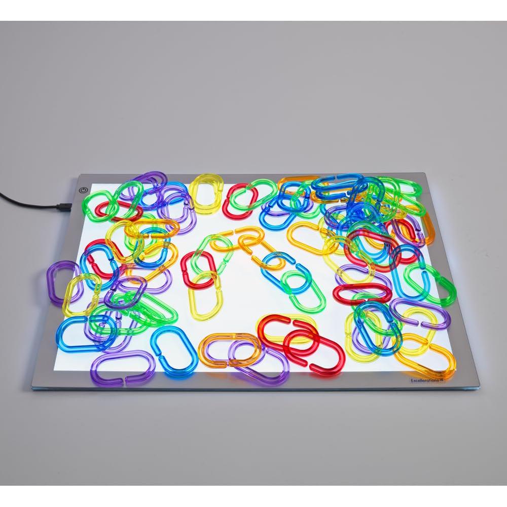 Anillos de Enlace Translúcidos Discount School Supply - 180 Piezas