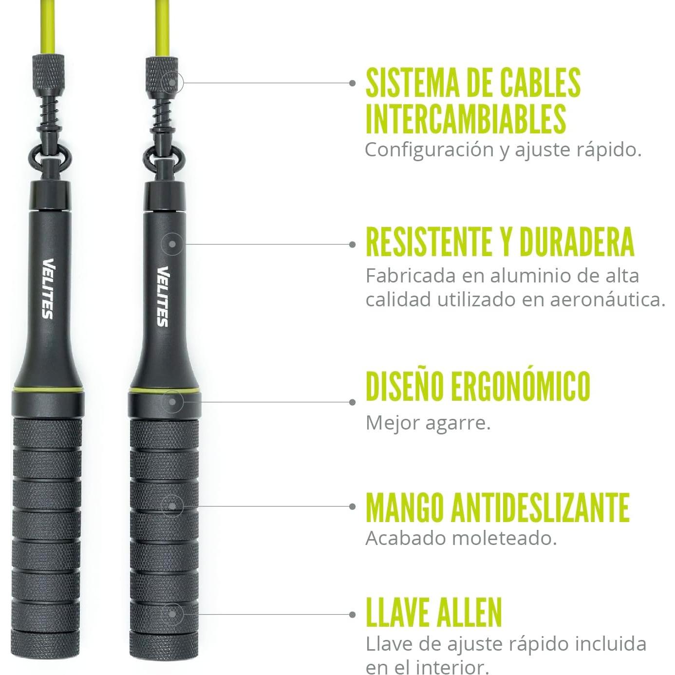 Cuerda de Salto con Peso Velites Tierra 2.0 - Fitness y Boxeo