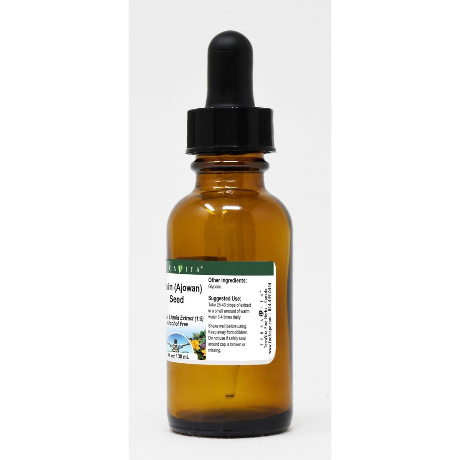 Extracto Líquido Glicerita de Semilla de Ajwain TerraVita 28.35 ml