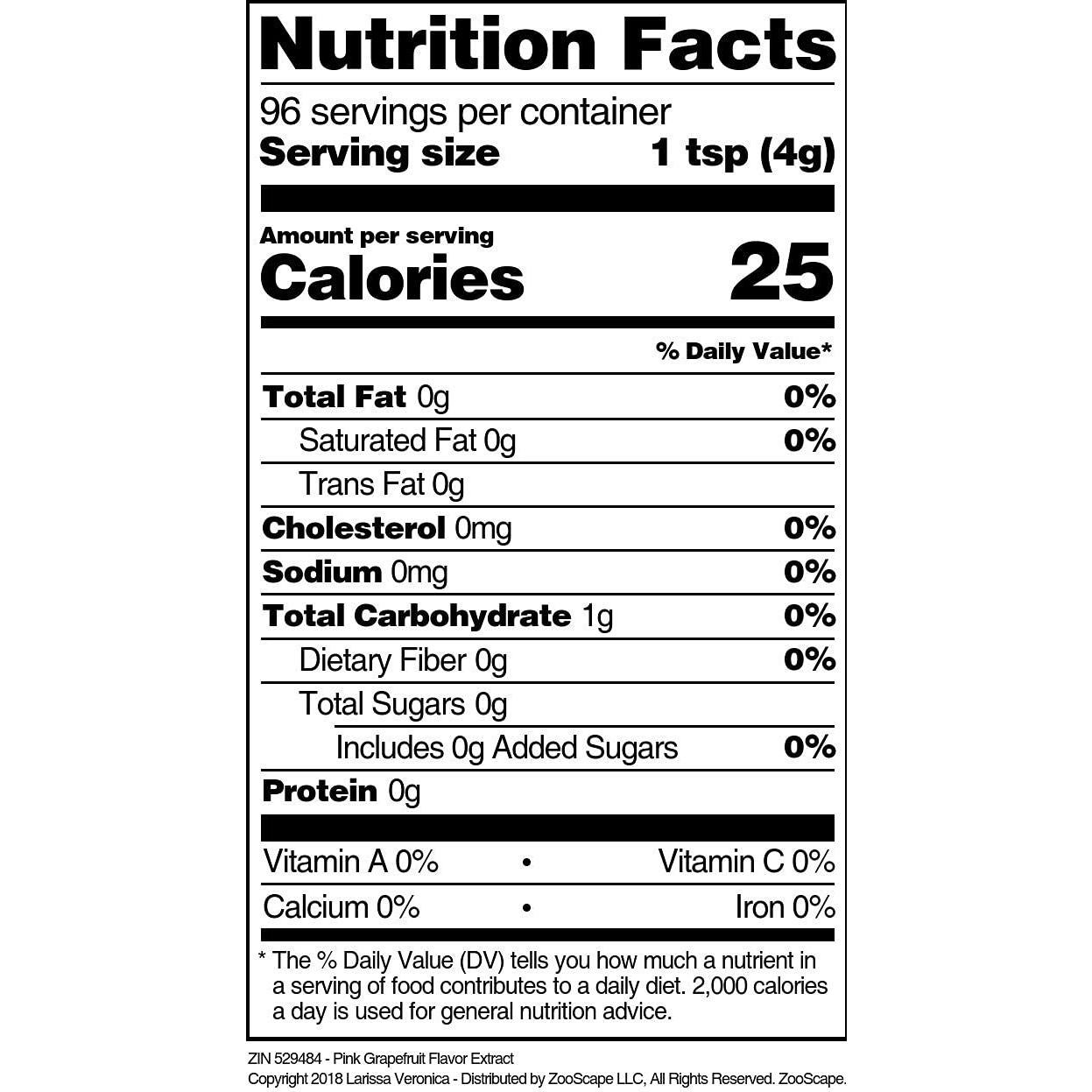 Extracto de Sabor a Pomelo Rosa Larissa Veronica 473 ml