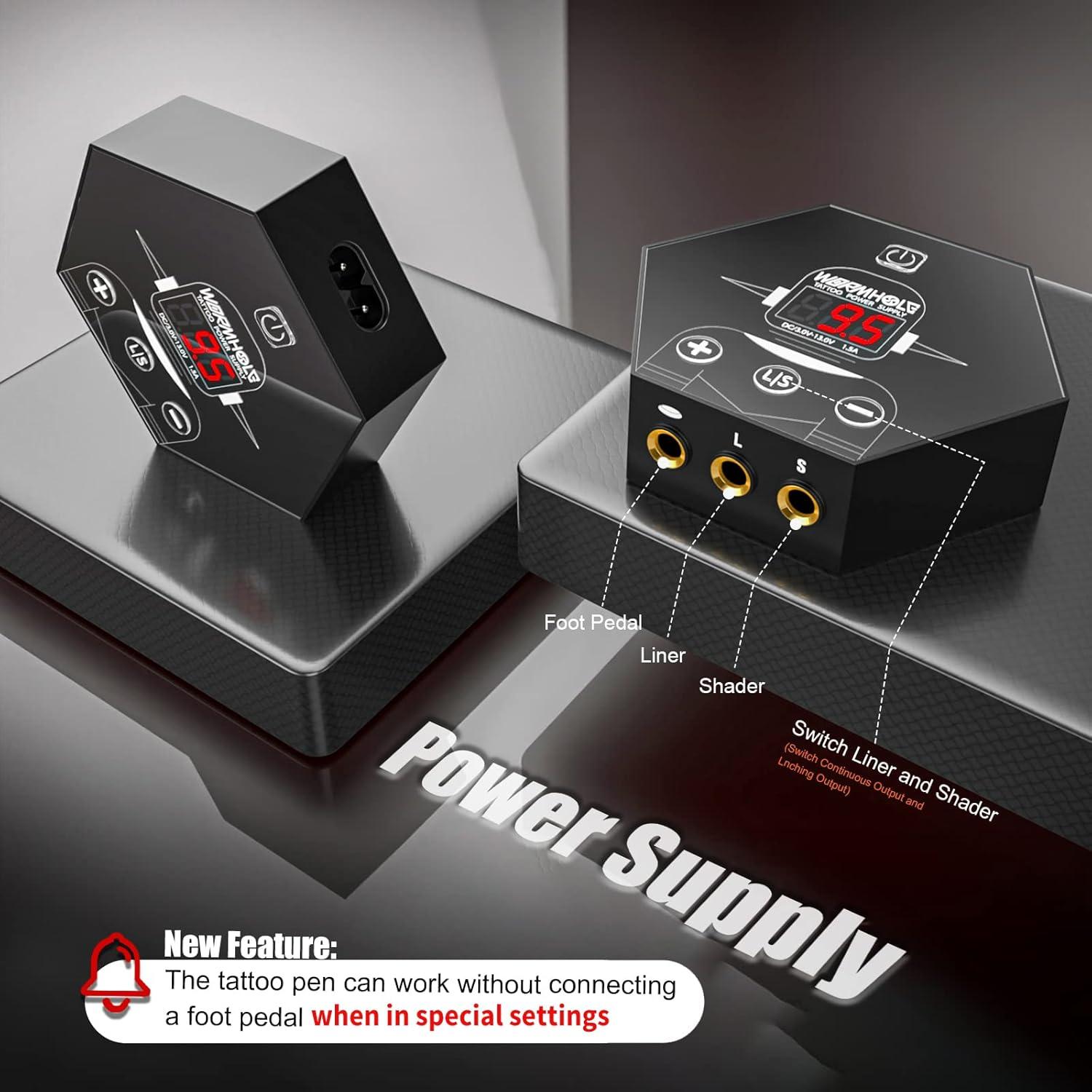 Kit de Tatuaje Wormhole WTK070 Pluma y Accesorios