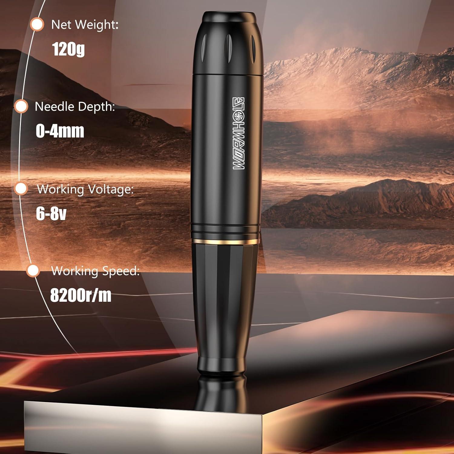 Kit de Tatuaje Wormhole WTK070 Pluma y Accesorios