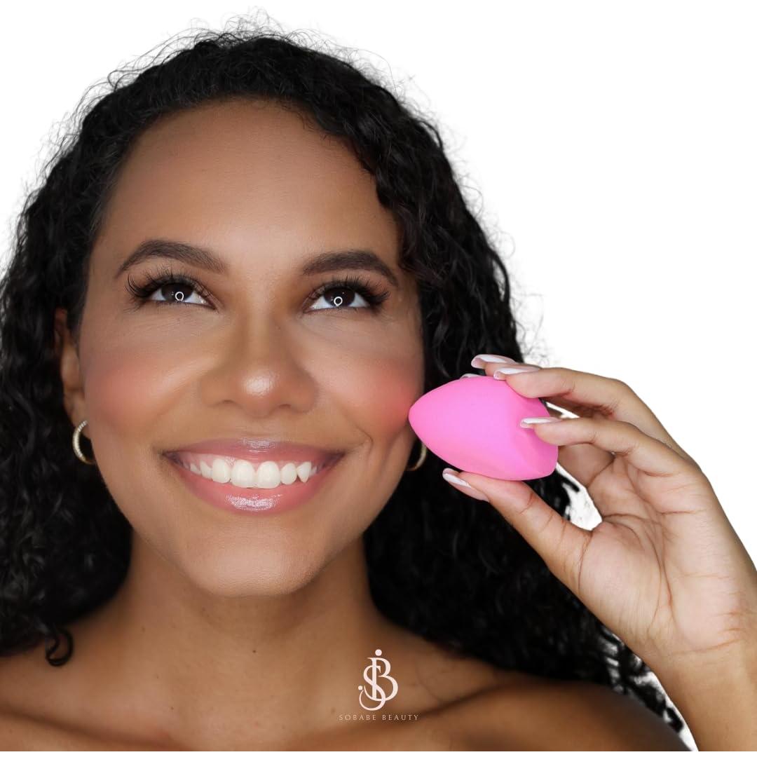 Esponjas de Maquillaje SoBabe Fucsia - Sin Látex, Ultra Suave