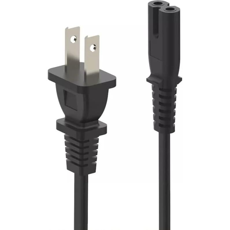 Cable de Alimentación 3 Pies C&E IEC C7 a NEMA 1-15P 18AWG (Paquete de 4)