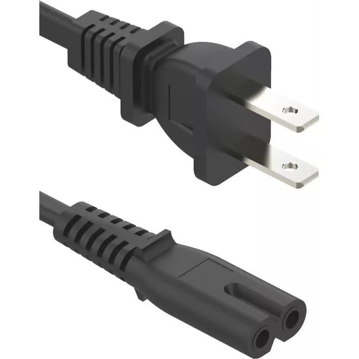 Cable de Alimentación 3 Pies C&E IEC C7 a NEMA 1-15P 18AWG (Paquete de 4)