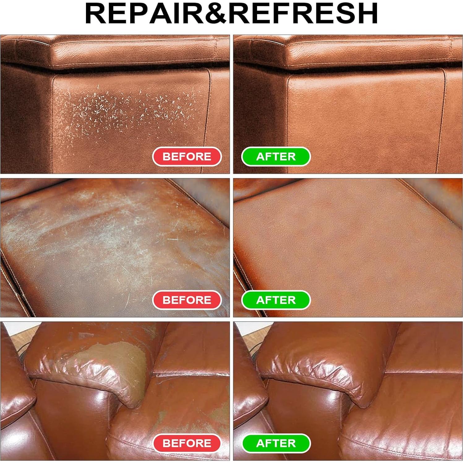 Bálsamo Restaurador de Color de Cuero SHABEIBEI 340g Gris