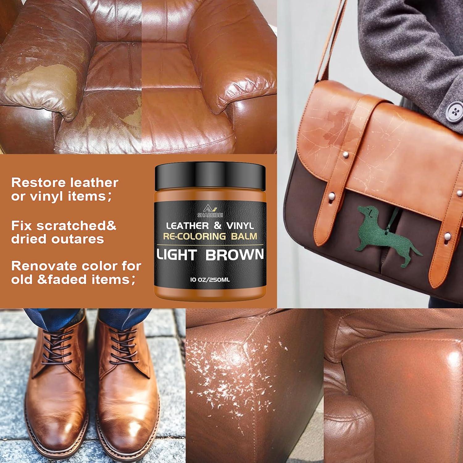 Bálsamo Restaurador de Color de Cuero SHABEIBEI 340g Gris
